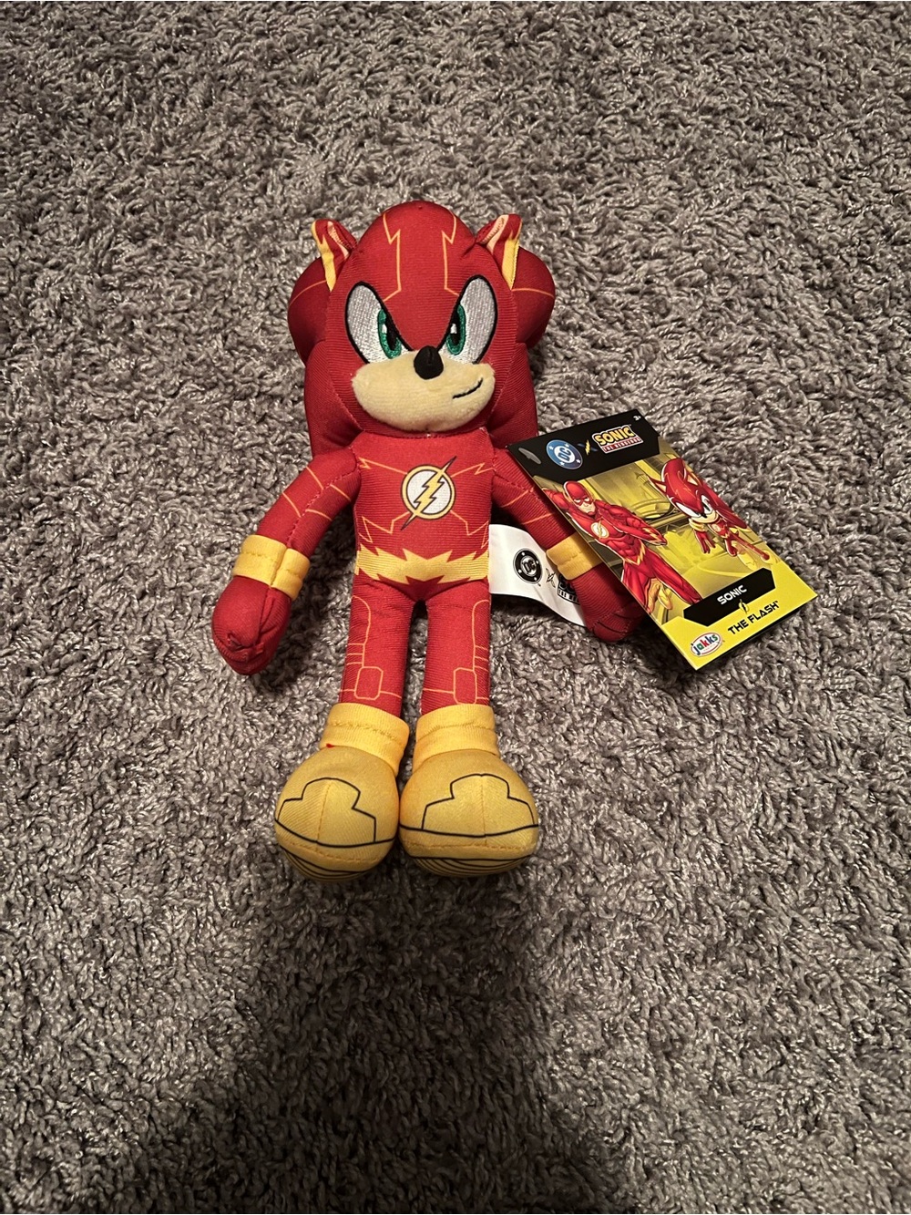 The Flash Plush Character Toy - Red & Yellow Superhero Plush